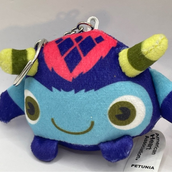 Lot American Heart Association Backpack Keychains Jax Charger Petunia Ruby Zebra - Picture 10 of 11